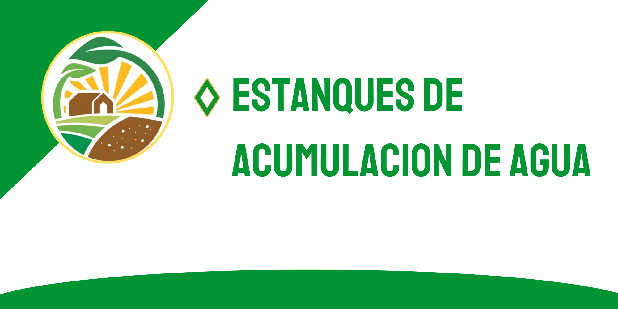 Estanque de acumulacion de agua